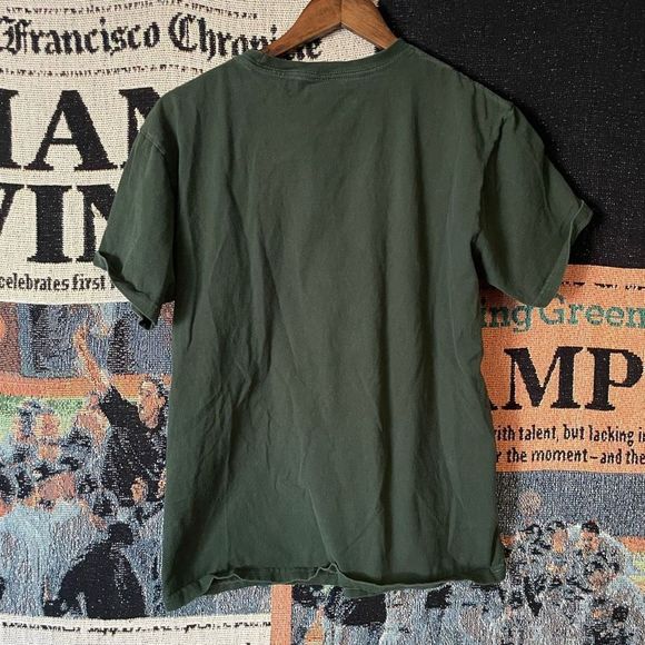 Vans Off The Wall Green T-Shirt Classic Logo In White Skater Men’s Size Medium - Picture 2 of 8